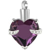 Purple Heart Ashes necklace