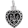 Dad Heart Ashes necklace