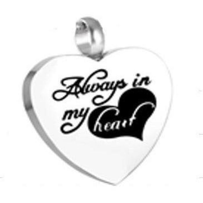 #094 Always In My Heart II Ashes Necklace Pendant Jewelry Never Forget You