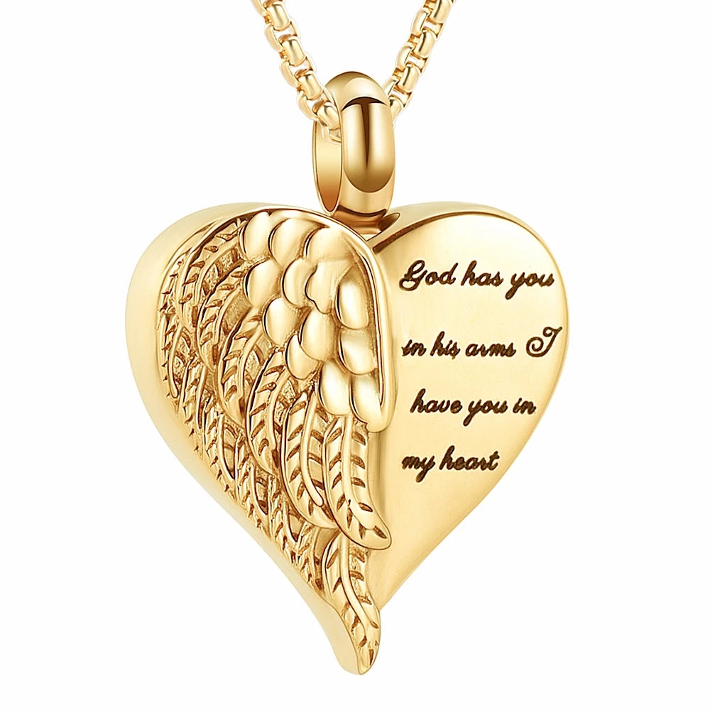 Recollections: Gold Locket Necklace for Ashes - Memorial Jewellery