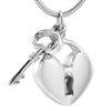 #015 Key & Heart Ashes Necklace Pendant
