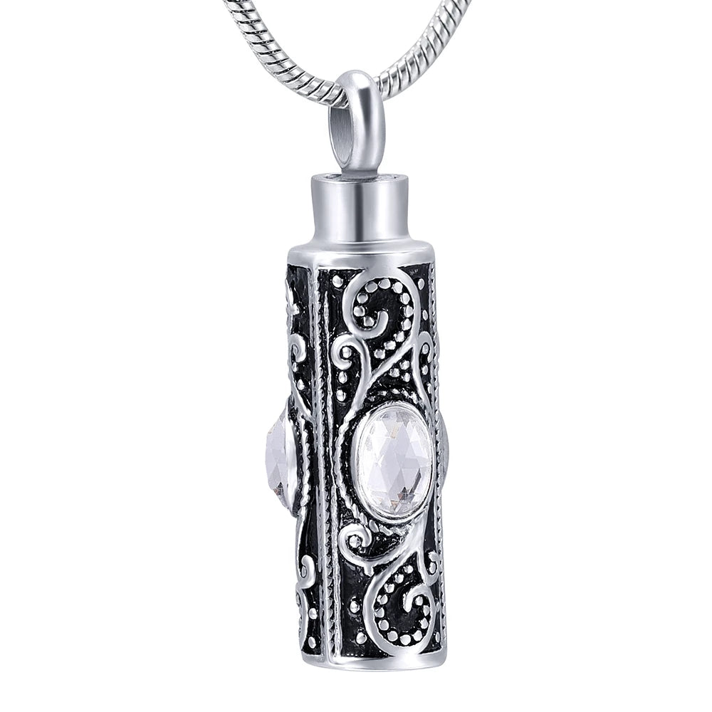 Cremation Urn Necklace Ashes Timeless Hourglass Memorial - Temu