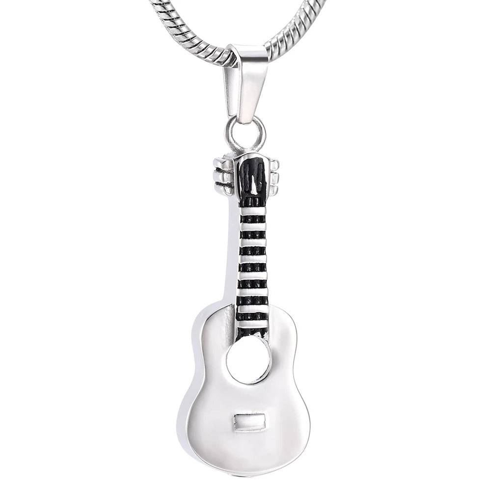 #033 Guitar Ashes Necklace Pendant Jewelry Never Forget You