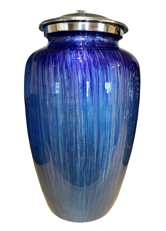 New Blue Drop 10" Full Size Ashes Urn Full Size Urn NFY