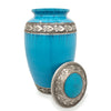 NEW Blue turquoise streaked  10" Full Size Ashes Urn