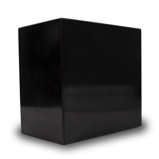 Genuine Black Marble Hand Carved Beautiful Full size Rectangle Urn