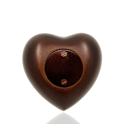 Chocolate Brown Heart Cremation Keepsake Urn Keepsake Urn NFY