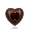 Chocolate Brown Heart Cremation Keepsake Urn