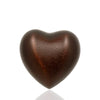 Chocolate Brown Heart Cremation Keepsake Urn
