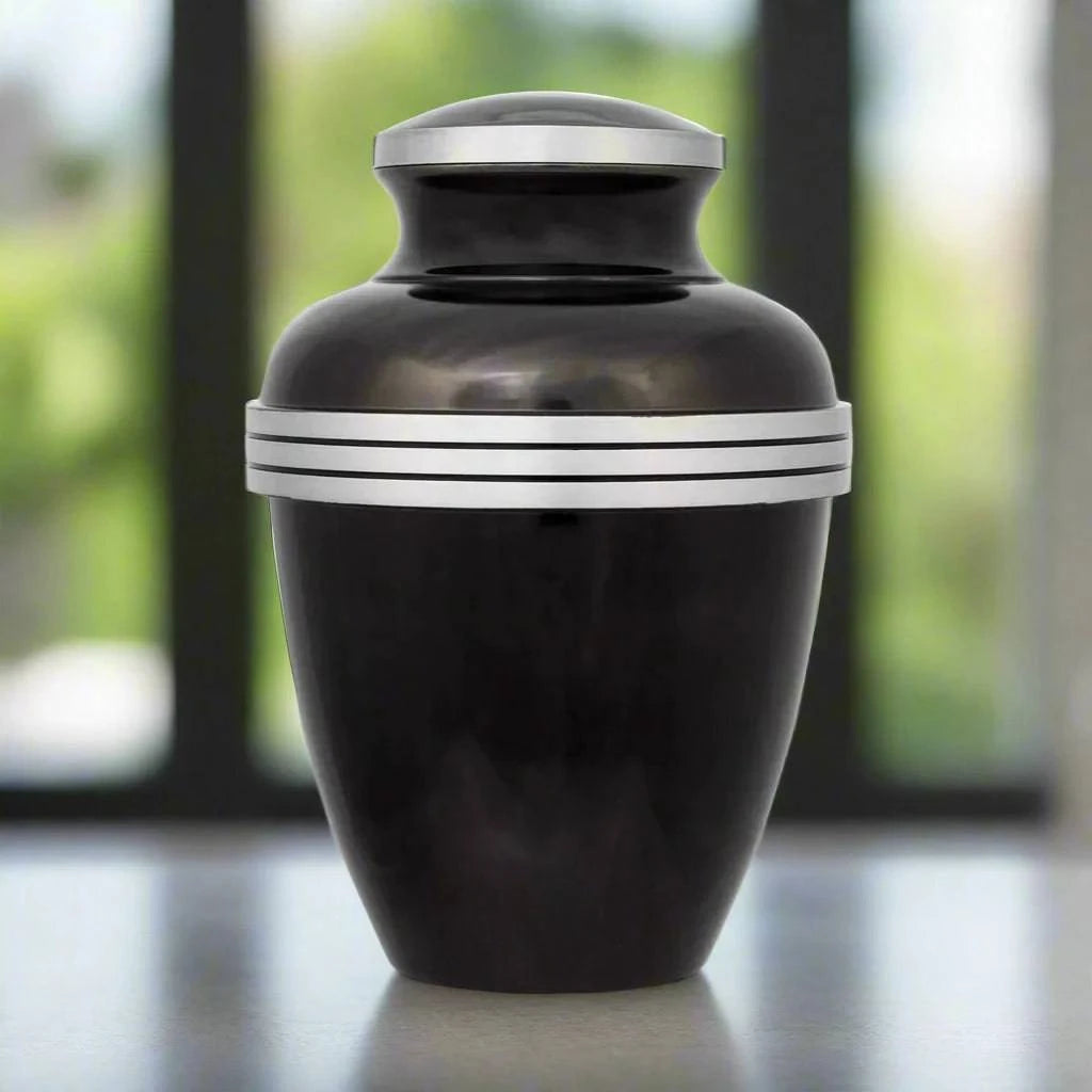 New Dark Slate Pewter 10" Full Size Ashes Urn Full Size Urn NFY