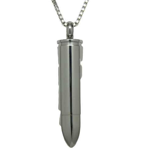 #k Silver Bullet Ashes Necklace Pendant