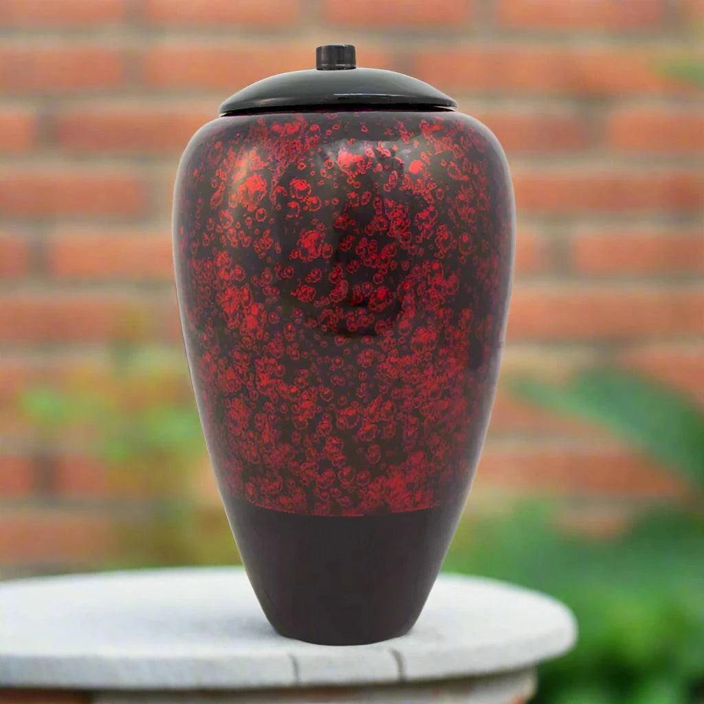 Bio Degradable Bamboo Red 10" Full Size urn Full Size Urn NFY