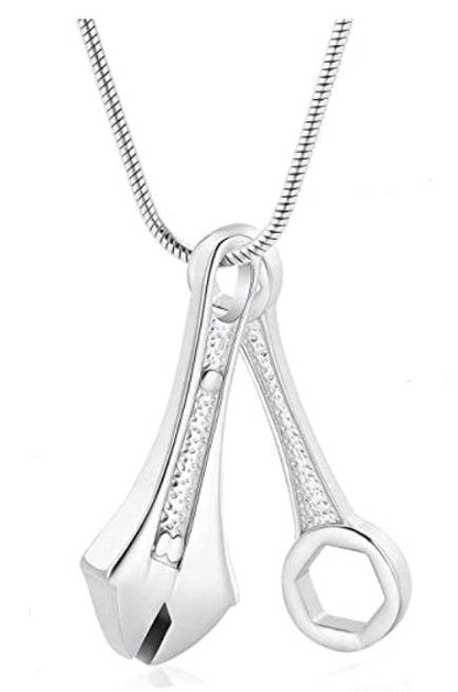 #004 Wrench Ashes Necklace Pendant Jewelry Never Forget You